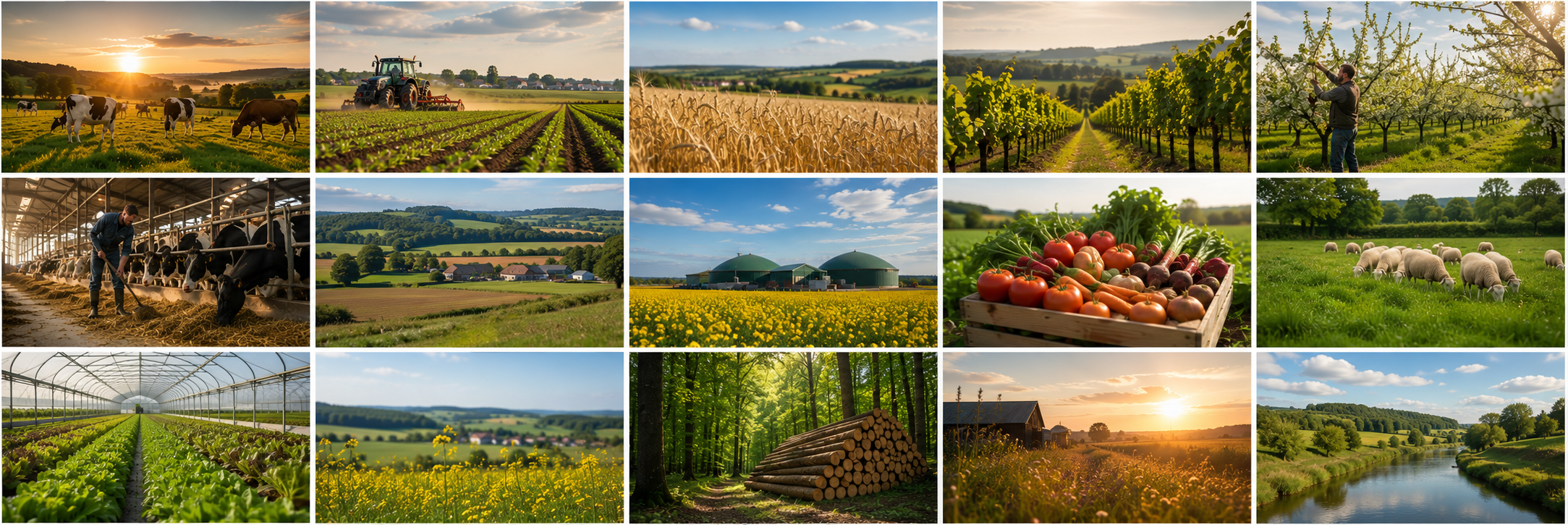 Paysage agricole wallon illustrant le portail citoyen MyAgri